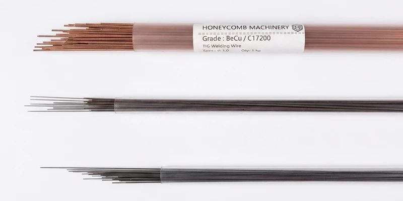 BeCu C17200 Beryllium Copper TIG and Laser Welding Wire Sealed Packaging